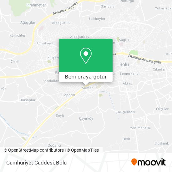 Cumhuriyet Caddesi harita