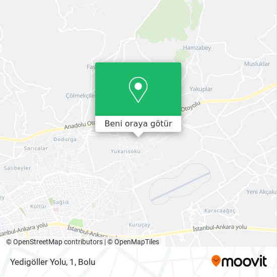 Yedigöller Yolu, 1 harita