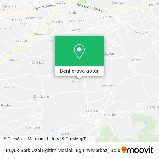 Büyük Berk Özel Eğitim Mesleki Eğitim Merkezi harita