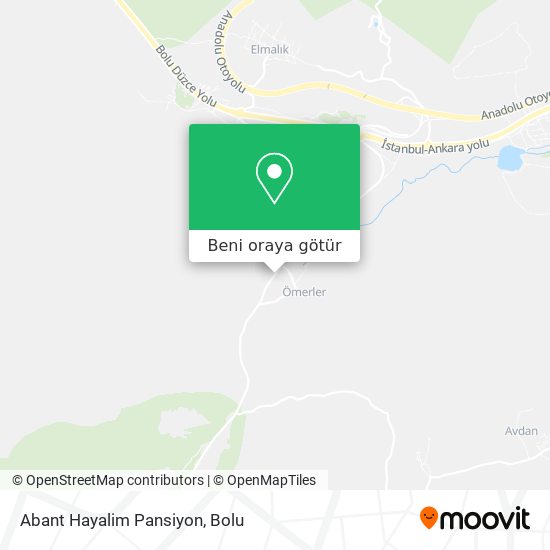 Abant Hayalim Pansiyon harita
