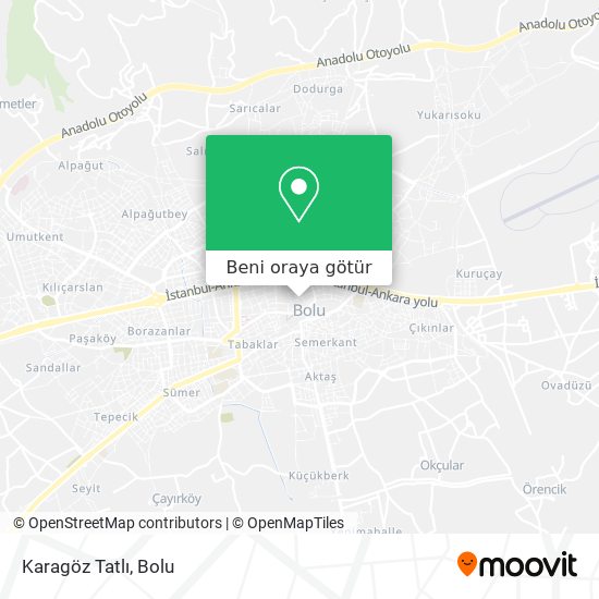 Karagöz Tatlı harita