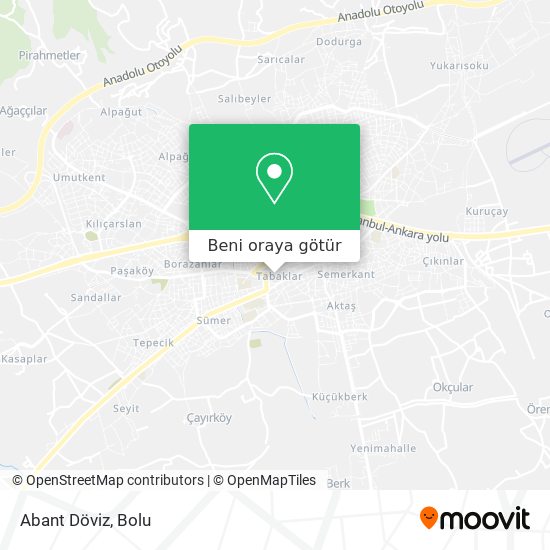 Abant Döviz harita