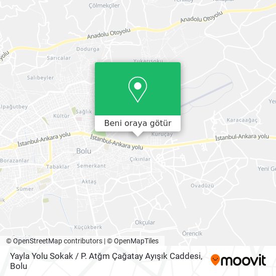 Yayla Yolu Sokak / P. Atğm Çağatay Ayışık Caddesi harita