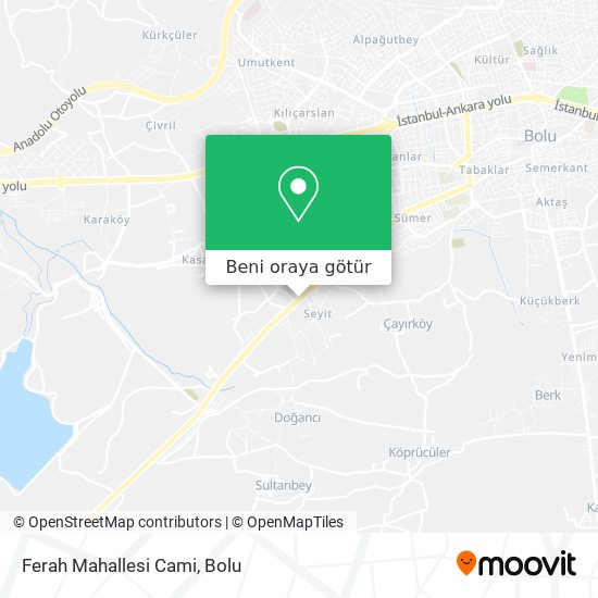 Ferah Mahallesi Cami harita