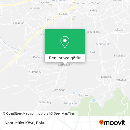 Köprücüler Köyü harita