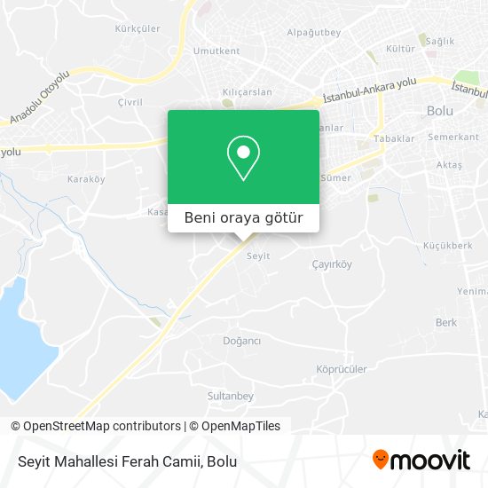 Seyit Mahallesi Ferah Camii harita