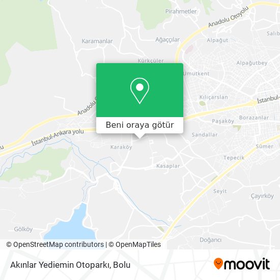 Akınlar Yediemin Otoparkı harita