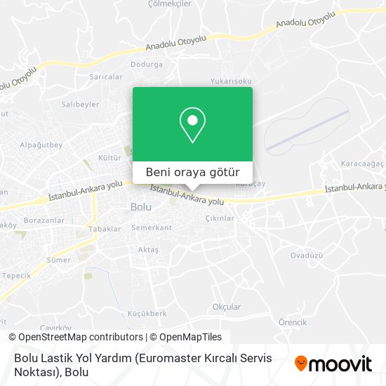 Bolu Lastik Yol Yardım (Euromaster Kırcalı Servis Noktası) harita