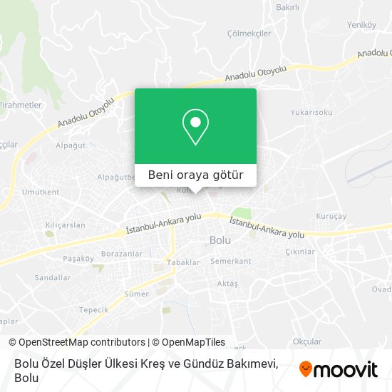 Bolu Özel Düşler Ülkesi Kreş ve Gündüz Bakımevi harita