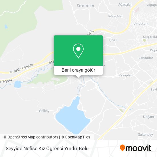Seyyide Nefise Kız Öğrenci Yurdu harita