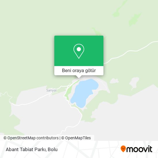 Abant Tabiat Parkı harita