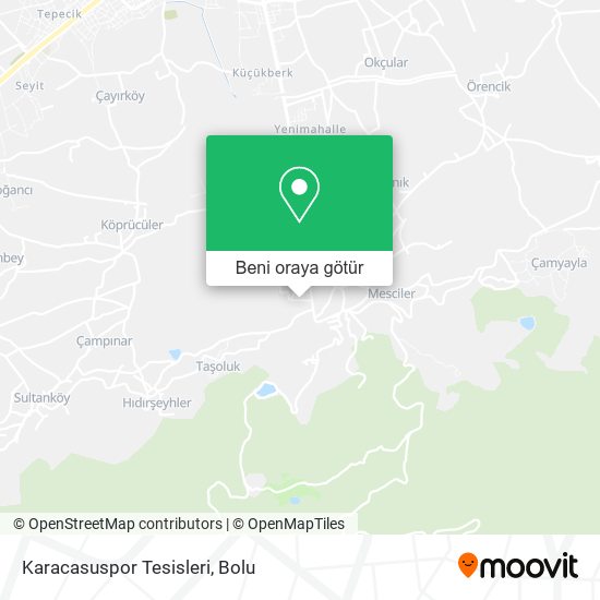 Karacasuspor Tesisleri harita