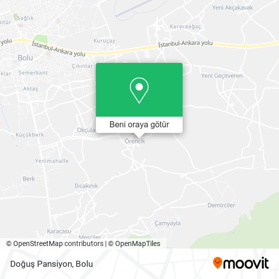 Doğuş Pansiyon harita