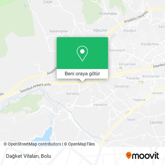 Dağket Vilaları harita