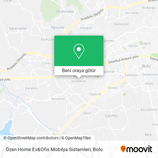 Özen Home Ev&Ofis Mobilya Sistemleri harita