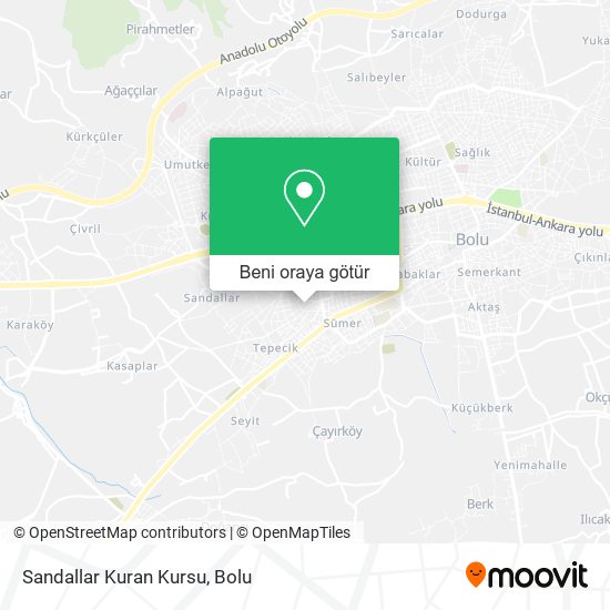 Sandallar Kuran Kursu harita