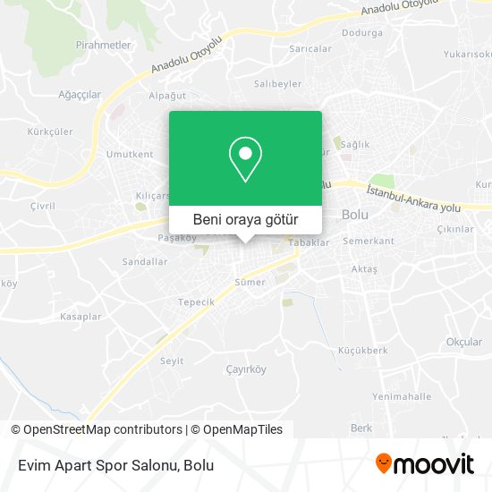 Evim Apart Spor Salonu harita