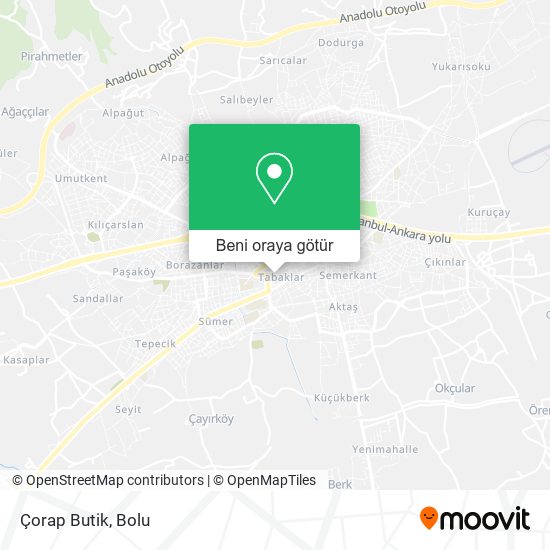 Çorap Butik harita