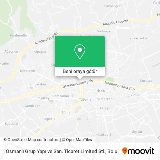 Osmanlı Grup Yapı ve San. Ticaret Limited Şti. harita