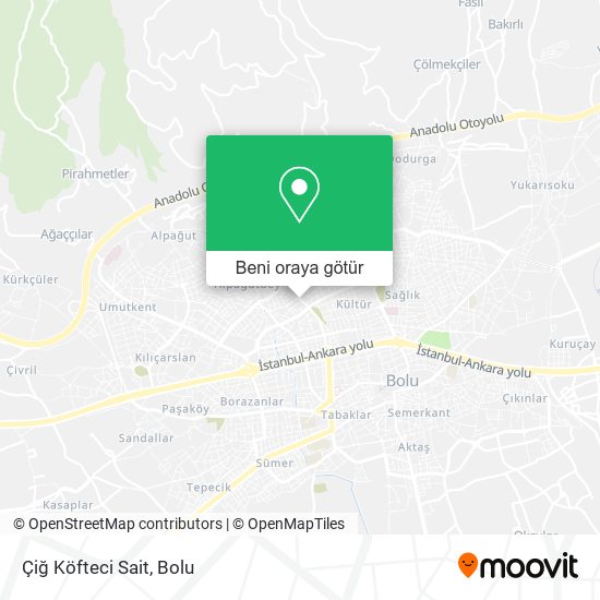 Çiğ Köfteci Sait harita