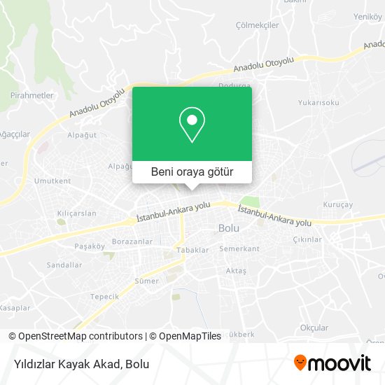 Yıldızlar Kayak Akad harita