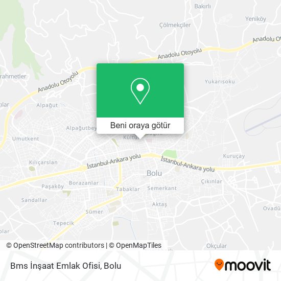 Bms İnşaat Emlak Ofisi harita
