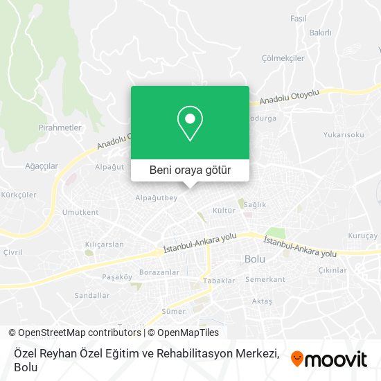 Özel Reyhan Özel Eğitim ve Rehabilitasyon Merkezi harita