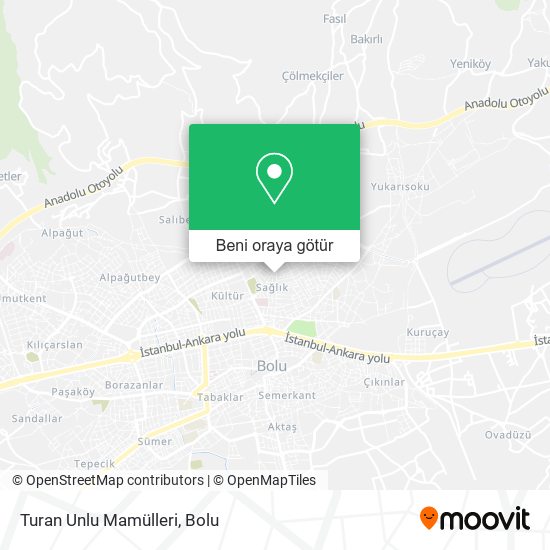 Turan Unlu Mamülleri harita