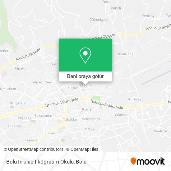 Bolu Inkılap Ilköğretim Okulu harita
