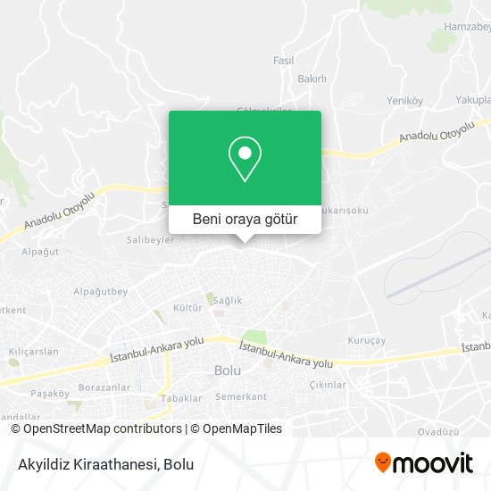 Akyildiz Kiraathanesi harita