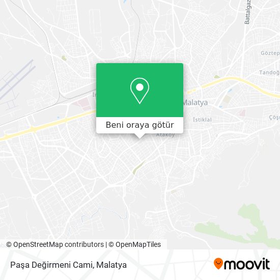 Paşa Değirmeni Cami harita