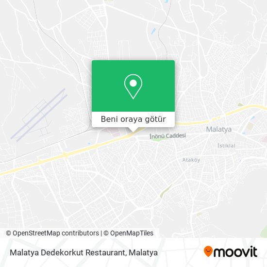 Malatya Dedekorkut Restaurant harita