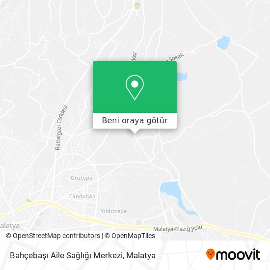 Bahçebaşı Aile Sağlığı Merkezi harita