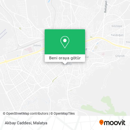 Akbay Caddesi harita