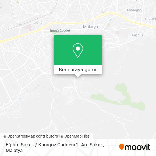 Eğitim Sokak / Karagöz Caddesi 2. Ara Sokak harita