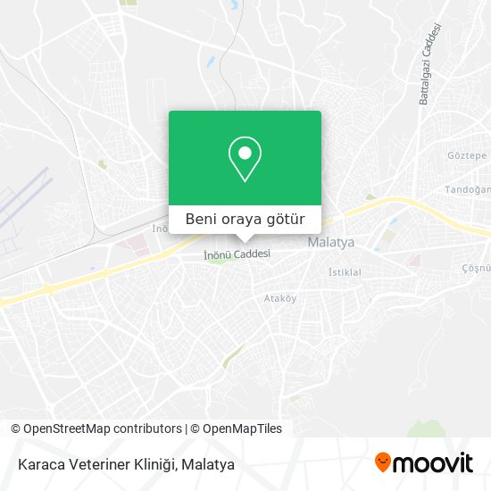 Karaca Veteriner Kliniği harita