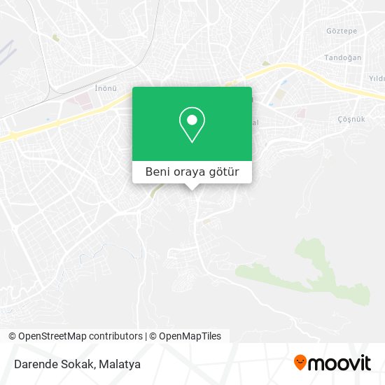 Darende Sokak harita