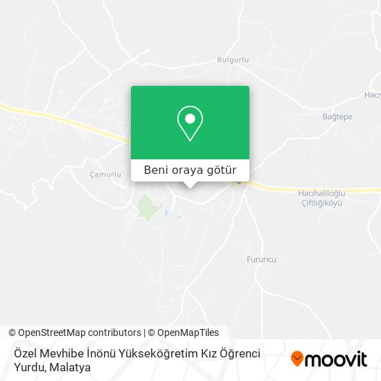 Özel Mevhibe İnönü Yükseköğretim Kız Öğrenci Yurdu harita