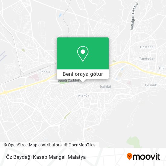 Öz Beydağı Kasap Mangal harita