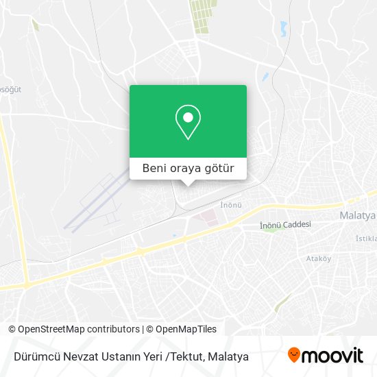 Dürümcü Nevzat Ustanın Yeri /Tektut harita