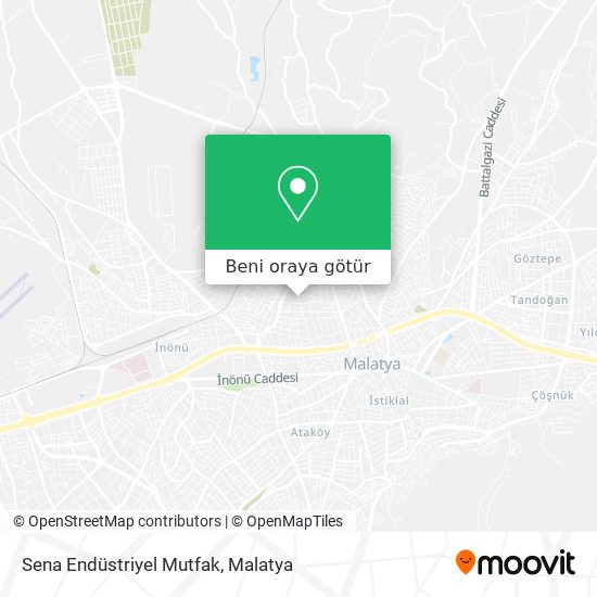 Sena Endüstriyel Mutfak harita