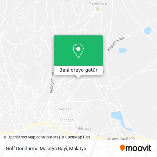 Golf Dondurma Malatya Bayi harita