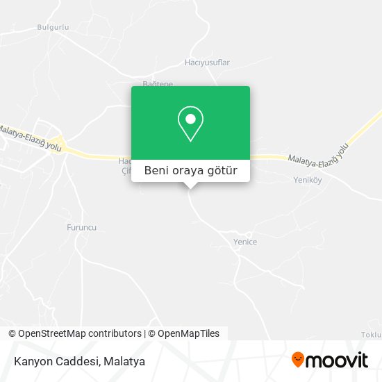 Kanyon Caddesi harita