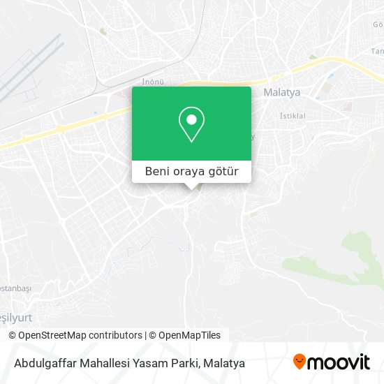 Abdulgaffar Mahallesi Yasam Parki harita