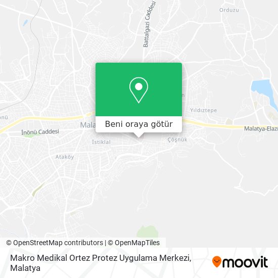 Makro Medikal Ortez Protez Uygulama Merkezi harita