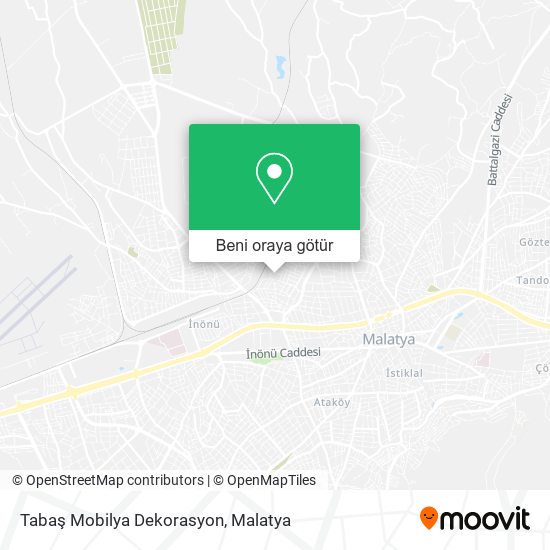 Tabaş Mobilya Dekorasyon harita