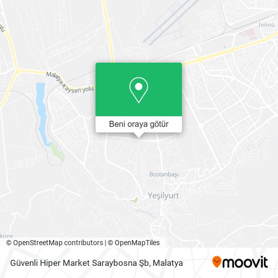 Güvenli Hiper Market Saraybosna Şb harita
