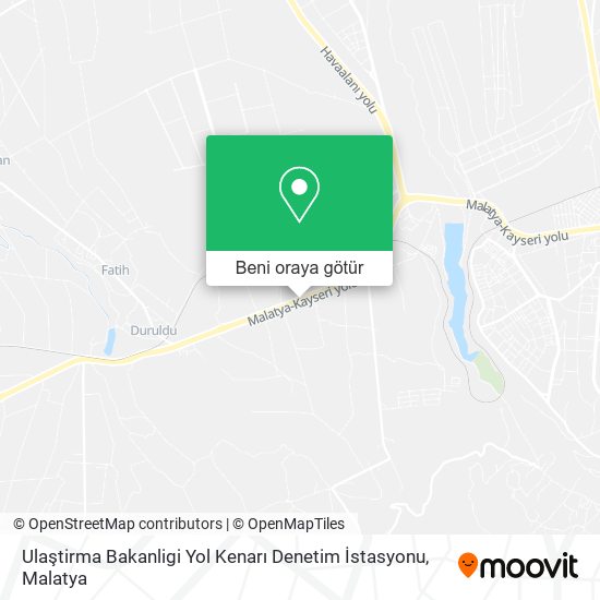 Ulaştirma Bakanligi Yol Kenarı Denetim İstasyonu harita