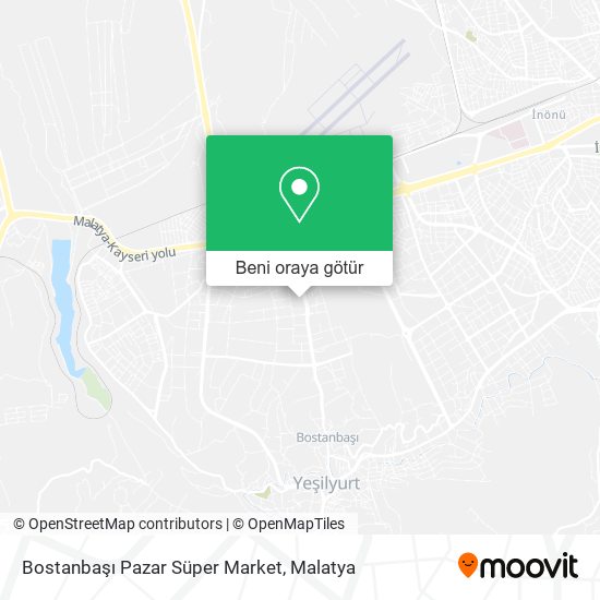 Bostanbaşı Pazar Süper Market harita