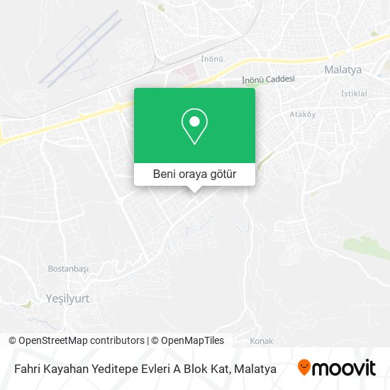 Fahri Kayahan Yeditepe Evleri A Blok Kat harita